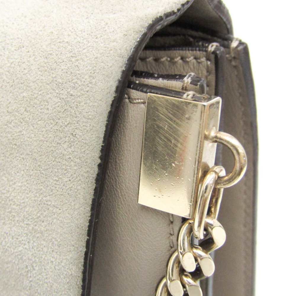 CHLOE Gray Leather Shoulder Bag - Picture 10 of 16